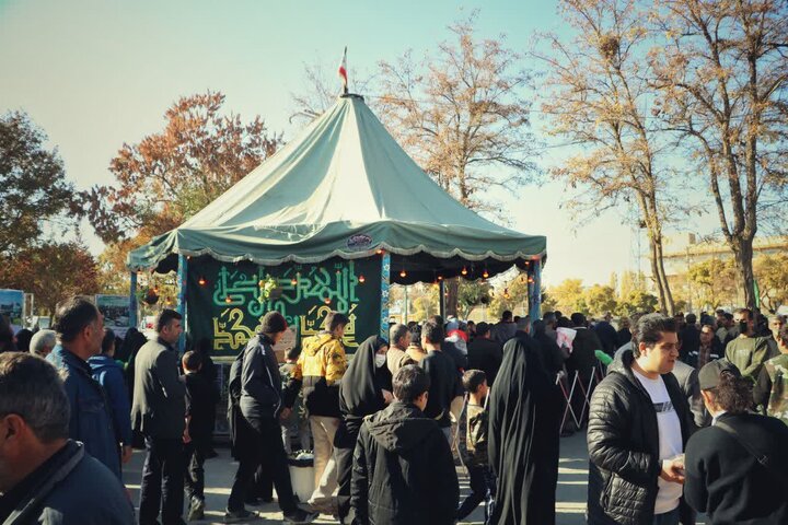 فیلم| فعالیت موکب پارک شهدای گمنام اراک