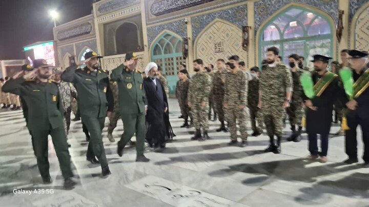 تصاویر/ اجتماع و رزمایش اقتدار بسیجیان در آستان مقدس امامزاده شاه سیدعلی(ع)قم