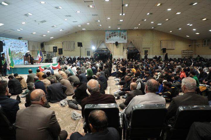 تصاویر/ همایش گرامیداشت هفته بسیج در آستان مقدس امامزاده علی بن جعفر(ع)