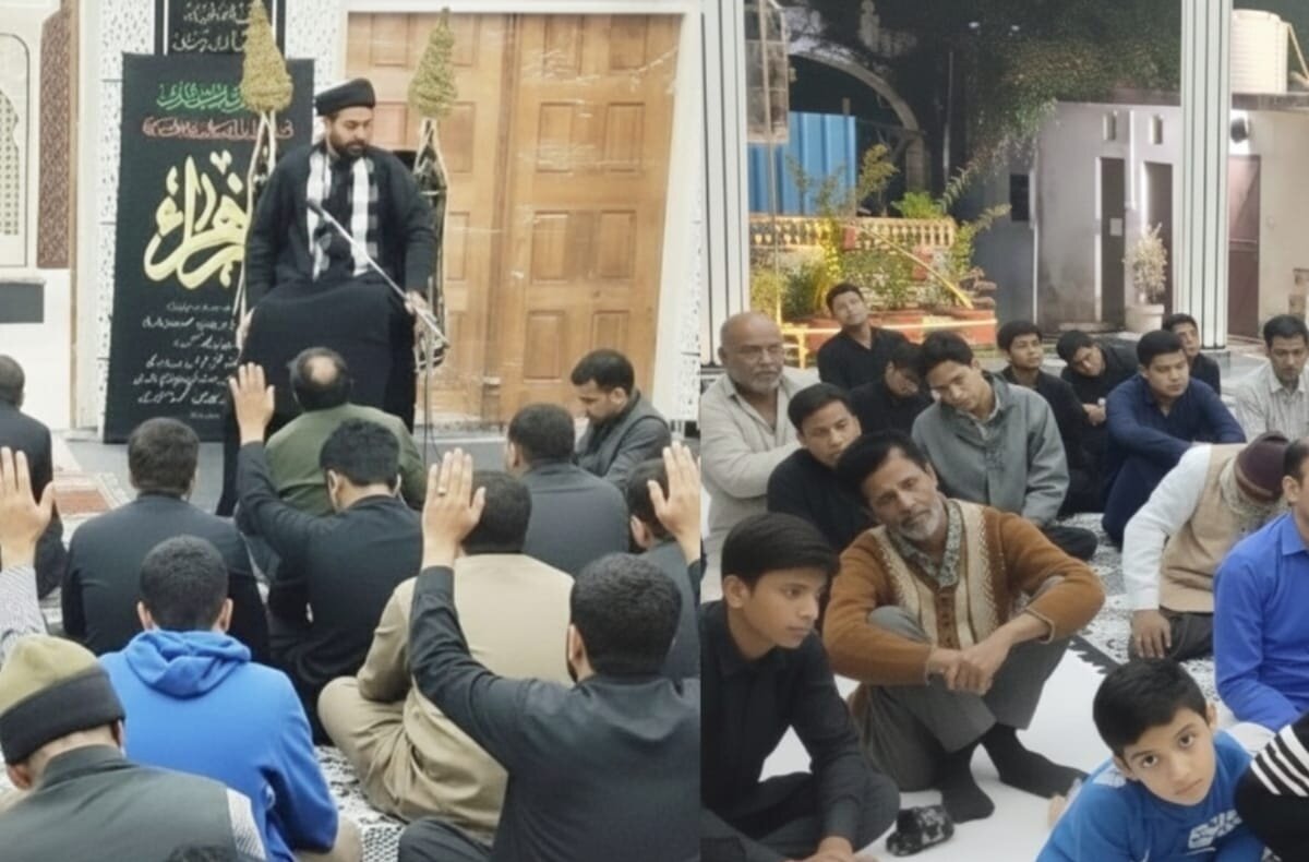 امام بارگاہ حسینی لکھنؤ میں مجالسِ فاطمی کا عظیم الشان انعقاد