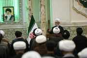 फ़ोटो / आयतुल्लाह आराफ़ी ने नजफ़ अशरफ़ में ईरानी स्कॉलर्स और स्टूडेंट्स से मुलाक़ात की