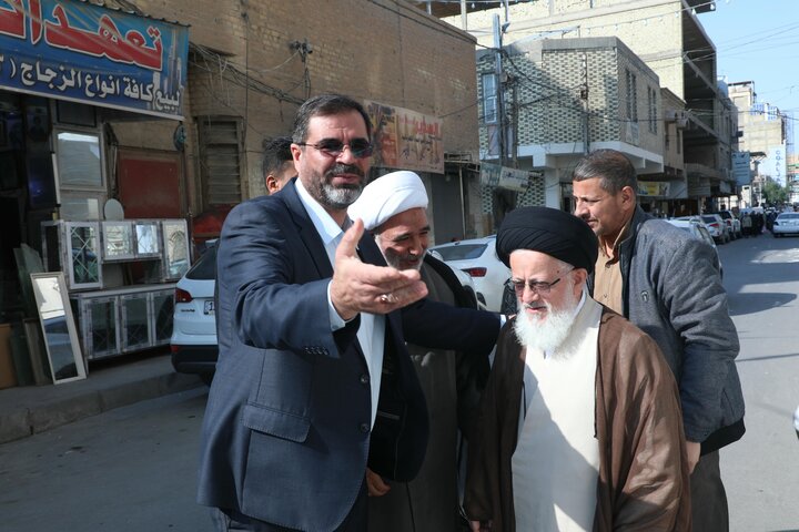 تصاویر دیدار مدیر حوزه های علمیه با طلاب و روحانیون ایرانی مقیم نجف اشرف