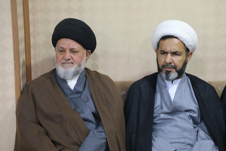 دیدار آیت الله اعرافی با برخی از اساتید حوزه علمیه نجف اشرف