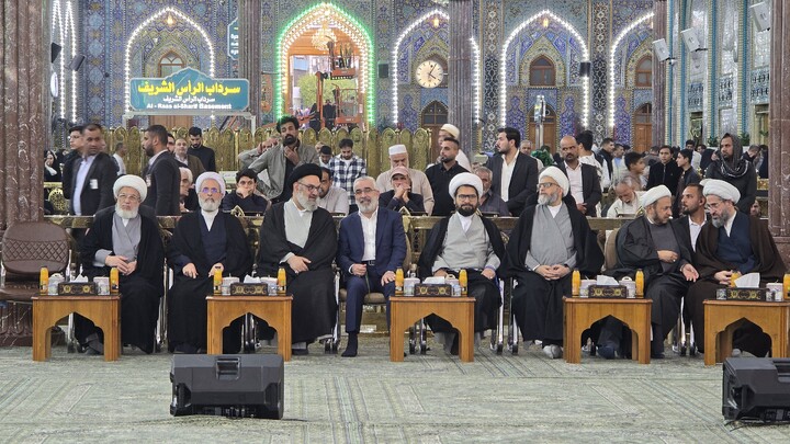 تصاویر/ هم اکنون برگزاری کنگره میرزای نائینی در حرم امام حسین علیه السلام