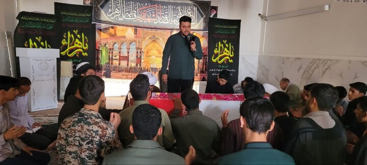 تصاویر/ آیین اسقبال پیکر شهید گمنام مدرسه علمیه امام علی (ع) میناب