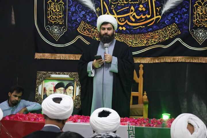 تصاویر/ آیین استقبال و تشیع پیکر مطهر شهید گمنام طلاب مدرسه علمیه النبی (ص) بندرعباس