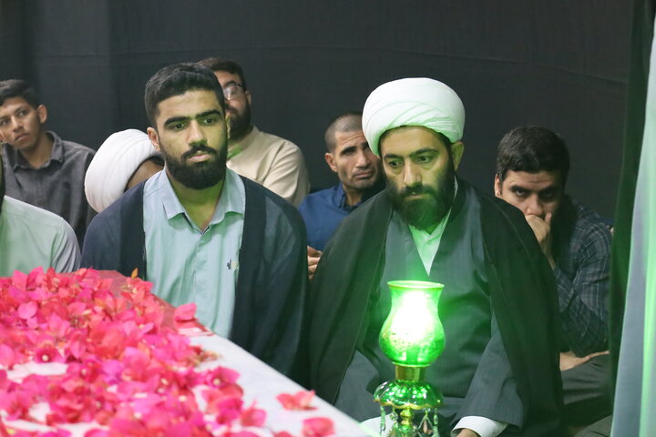 تصاویر/ آیین استقبال و تشیع پیکر مطهر شهید گمنام طلاب مدرسه علمیه النبی (ص) بندرعباس