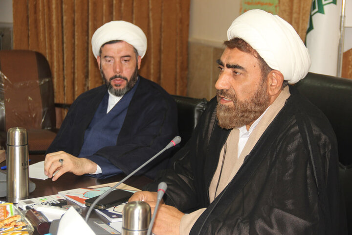 تصاویر / دیدار مدیر مرکز متون ن منابع درسی حوزه های علمیه کشور با مدیر واساتید حوزه علمیه قزوین