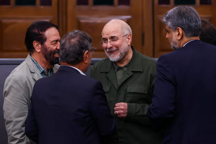 تصاویر/ نشست صمیمانه رئیس مجلس با مدیران رسانه‌های کشور