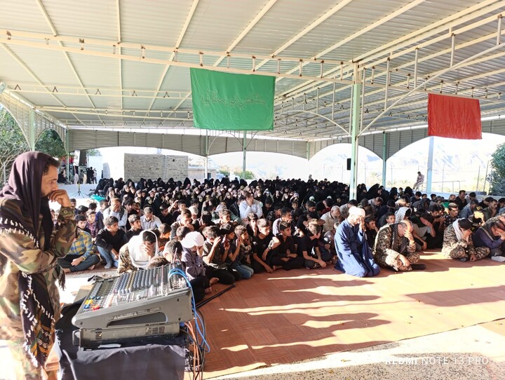 تصاویر/ آیین تشیع پیکر مطهر شهید گمنام در روستا درجادون