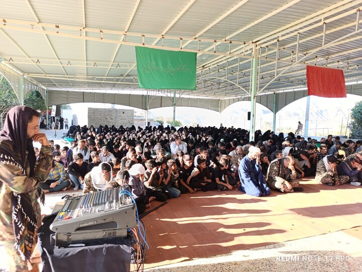 تصاویر/ آیین تشیع پیکر مطهر شهید گمنام در روستا درجادون