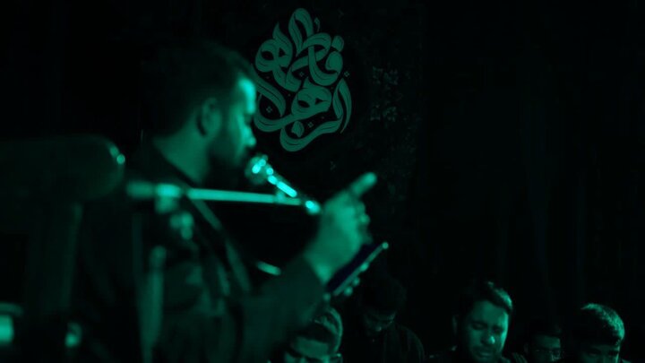 حضور طلاب در مجلس سوگواری مدرسه علمیه امام حسن مجتبی(ع).