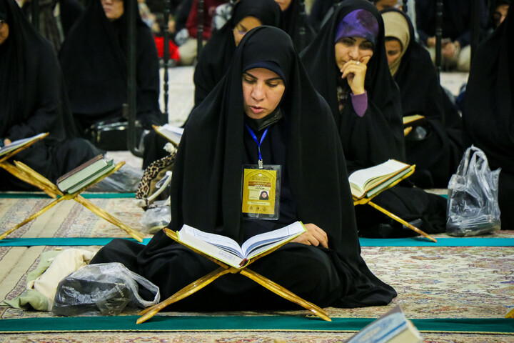 تصاویر/ کرسی تلاوت فاطمی در چهل و هشتمین دوره مسابقات قرآن کریم حرم کریمه اهلبیت "س"