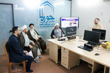 مسئول امور فرهنگی و فضای مجازی شرکت توانیر از خبرگزاری حوزه بازید کرد + تصاویر