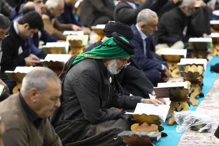 تصاویر/ کرسی تلاوت فاطمی در حرم مطهر حضرت فاطمه معصومه(س)