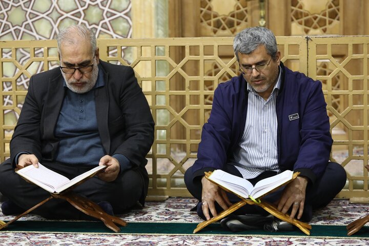 تصاویر/ کرسی تلاوت فاطمی در حرم مطهر حضرت فاطمه معصومه(س)