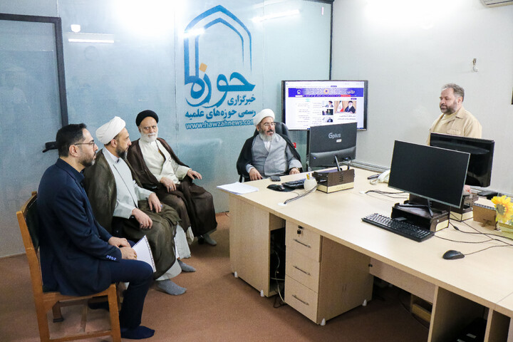 تصاویر/ بازدید مسئول امور فرهنگی و فضای مجازی شرکت توانیر از خبرگزاری حوزه