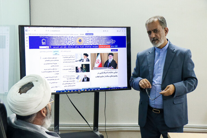 تصاویر/ بازدید مسئول امور فرهنگی و فضای مجازی شرکت توانیر از خبرگزاری حوزه