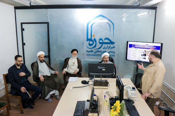 تصاویر/ بازدید مسئول امور فرهنگی و فضای مجازی شرکت توانیر از خبرگزاری حوزه