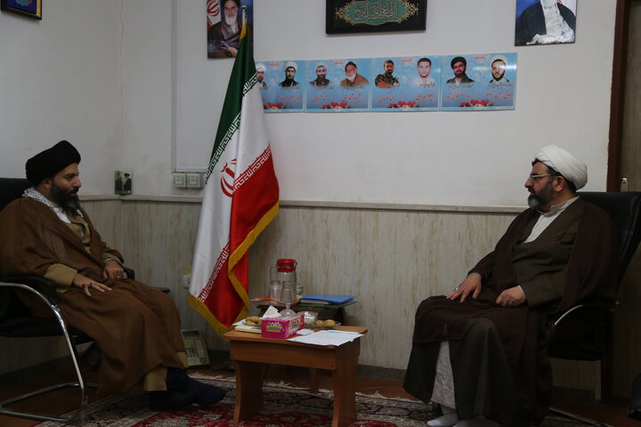 تصاویر/دیدار امام جمعه مسجد سلیمان با مدیر حوره علمیه خوزستان