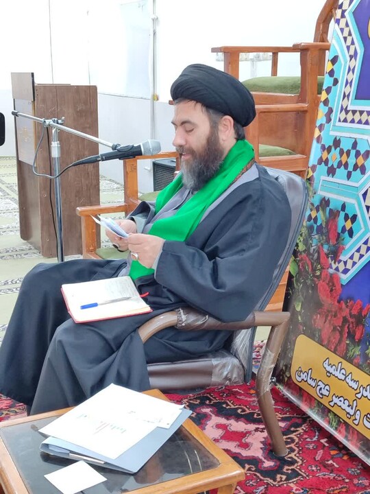 تصاویر / حضور مدیر و معاونین حوزه علمیه استان همدان در مدرسه علمیه سامن