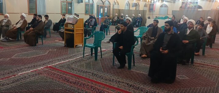 تصاویر/ مجلس عزای حضرت ام‌البنین(س) در مدرسه علمیه امیرالمؤمنین(ع) آران و بیدگل