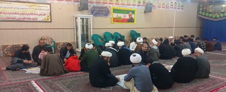 تصاویر/ مجلس عزای حضرت ام‌البنین(س) در مدرسه علمیه امیرالمؤمنین(ع) آران و بیدگل