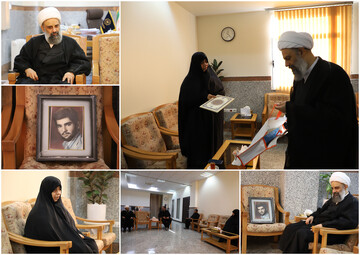 تکریم مدیر حوزه های علمیه خواهران از خانم بیگدلی، همسر شهید بیات+ تصاویر