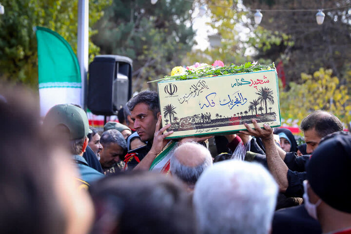 تصاویر / مراسم تشییع و تدفین شهید گمنام با حضور نماینده ولی فقیه در استان قزوین