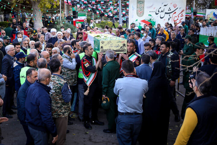 تصاویر / مراسم تشییع و تدفین شهید گمنام با حضور نماینده ولی فقیه در استان قزوین