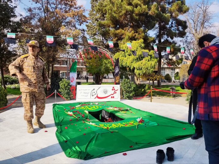 تصاویر / مراسم تشییع و تدفین شهید گمنام با حضور نماینده ولی فقیه در استان قزوین