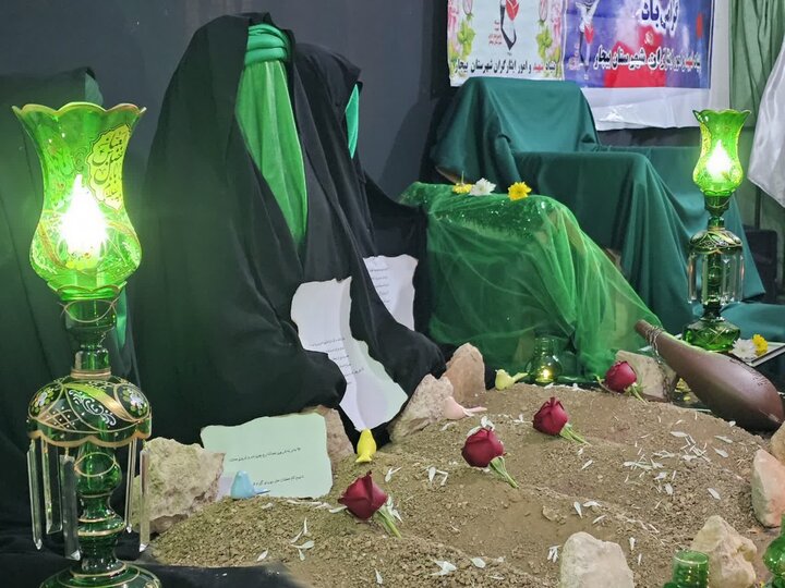 تصاویر/مراسم وفات حضرت ام‌البنین(س) تکریم مادران و همسران معظم شهدا در بیجار