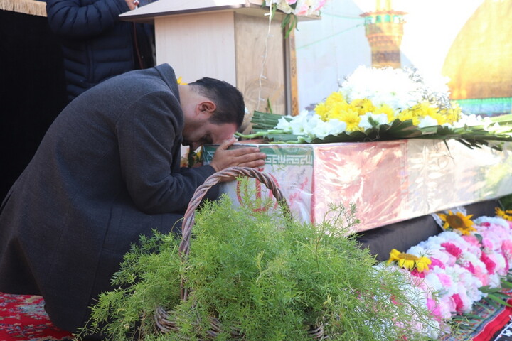 تصاویر/ مراسم تشییع و خاکسپاری شهید گمنام در شهرضا اصفهان