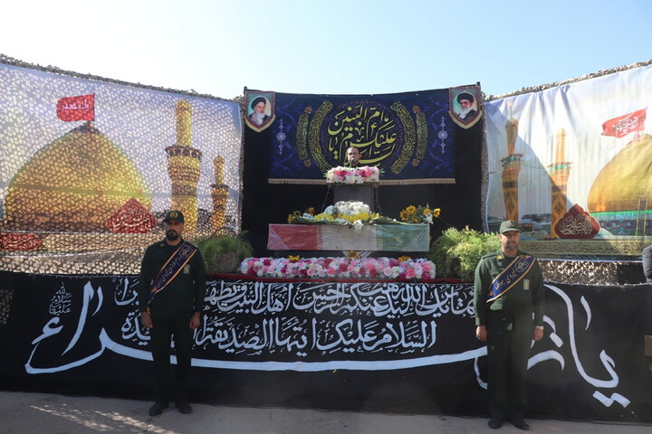 تصاویر/ مراسم تشییع و خاکسپاری شهید گمنام در شهرضا اصفهان