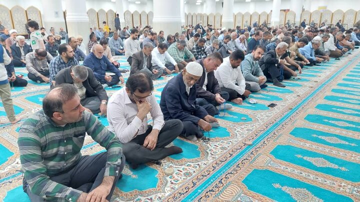 تصاویر/ آیین عبادی سیاسی نمازجمعه شهر جم