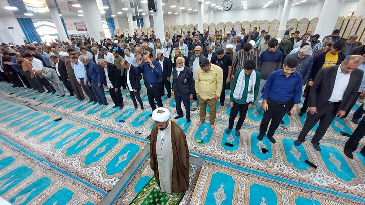 تصاویر/ آیین عبادی سیاسی نمازجمعه شهر جم