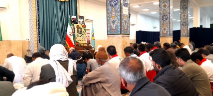 تصاویر/ آیین عبادی سیاسی نماز جمعه شهرستان نیمروز