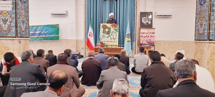 تصاویر/ آیین عبادی سیاسی نماز جمعه شهرستان نیمروز