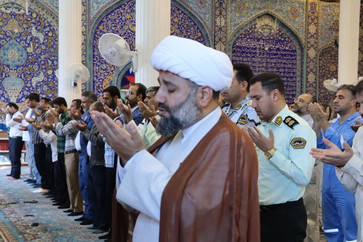 نماز جمعه خارگ به روایت تصویر