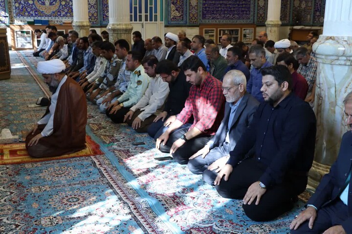 نماز جمعه خارگ به روایت تصویر