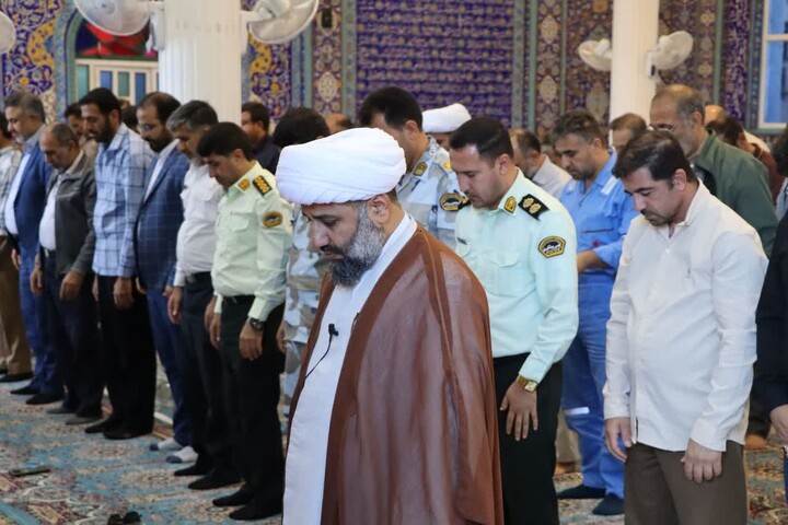 نماز جمعه خارگ به روایت تصویر