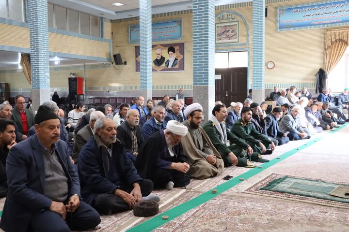 تصاویر/ آیین عبادی سیاسی نماز جمعه نوشین شهر