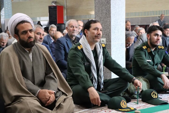 تصاویر/ آیین عبادی سیاسی نماز جمعه نوشین شهر