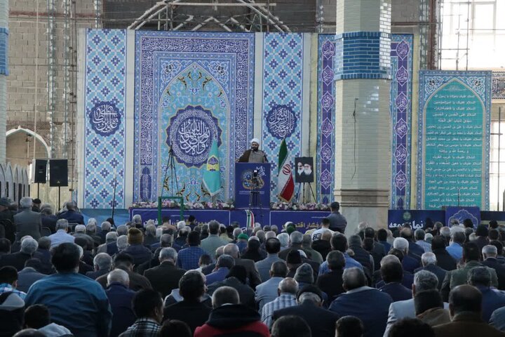 تصاویر/ نماز عبادی سیاسی جمعه در شهر قدس