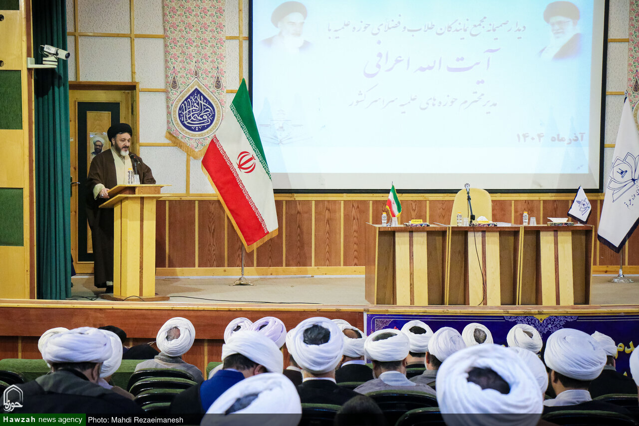 نمایندگان طلاب پیشنهادهای خود را با آیت الله اعرافی در میان گذاشتند