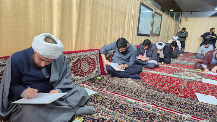 تصاویر/ آزمون استادی طلاب ممتاز مدارس علمیه منطقه کاشان