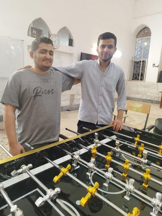 تصاویر/ مسابقات فوتبال دستی طالب بسیجی مدارس علمیه منطقه کاشان