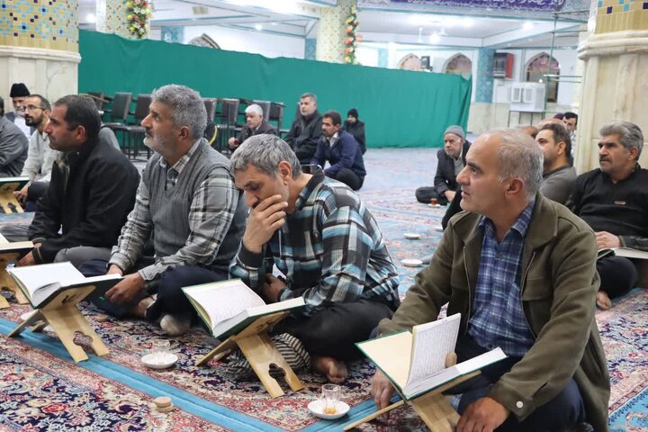 تصاویر/ برگزاری سی‌ و هفتمین جلسه تفسیر قرآن کریم در مسجد جامع شهر مجومرد