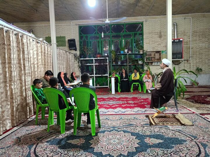 برگزاری کلاس‌های روان‌خوانی و آموزش احکام برای کودکان و نوجوانان روستای عرب‌آباد
