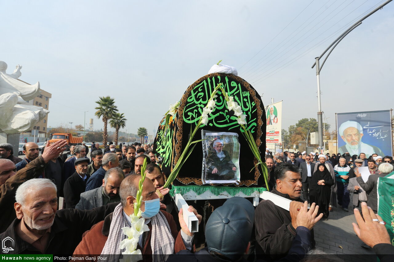 حجت الاسلام و المسلمین عبداللهی در خانه ابدی آرام گرفت+ تصاویر